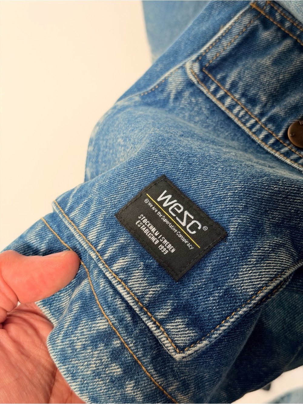 Wesc Blue Denim Jacket with Front Pockets - Picture 4 of 6